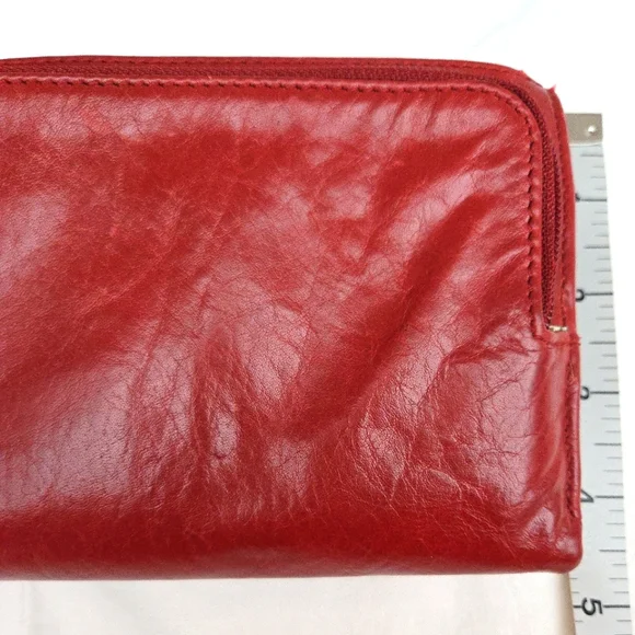 Elegant Red Leather Clutch - Picture 10 of 10